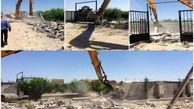  تخریب ۲۵ بنای غیر مجاز در اراضی کشاورزی شهرستان بوئین زهرا 
