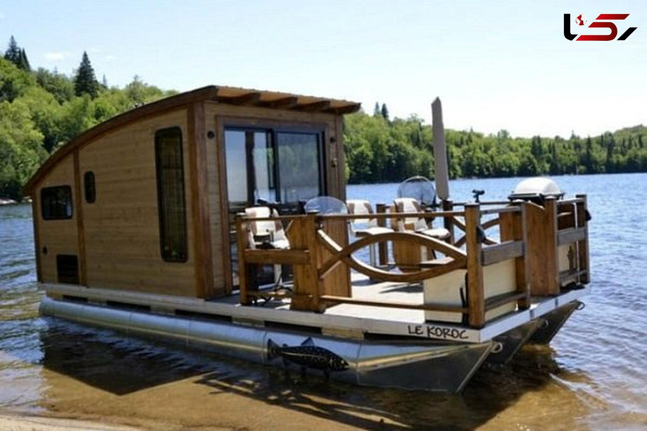 خانه خورشیدی روی آب با تجهیزات کامل+عکس