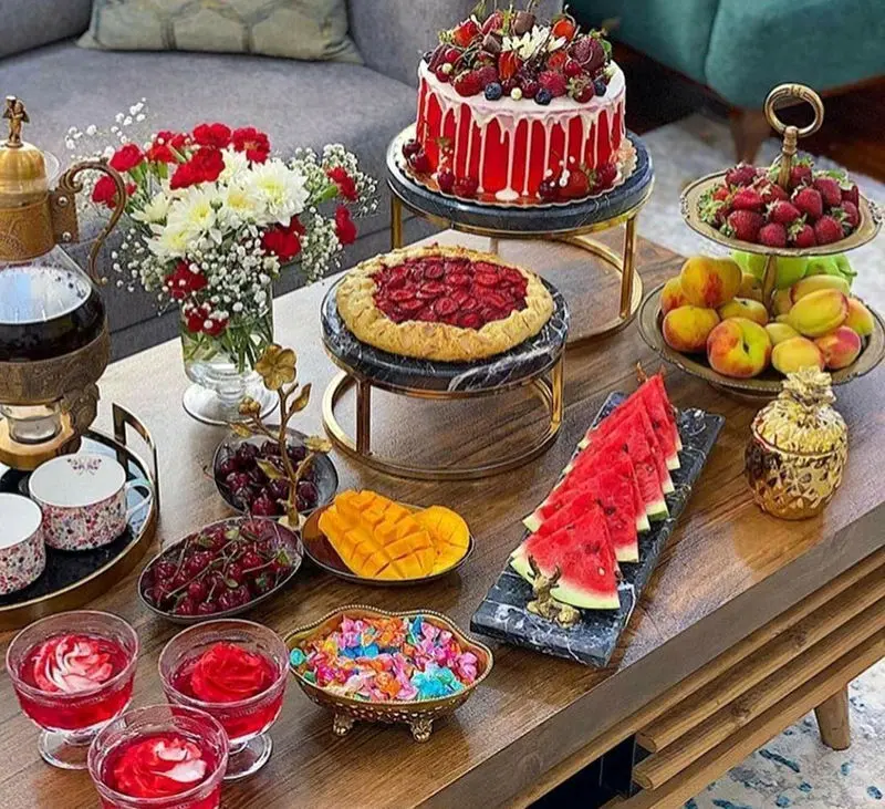 عکس سفره شب یلدا قدیمی