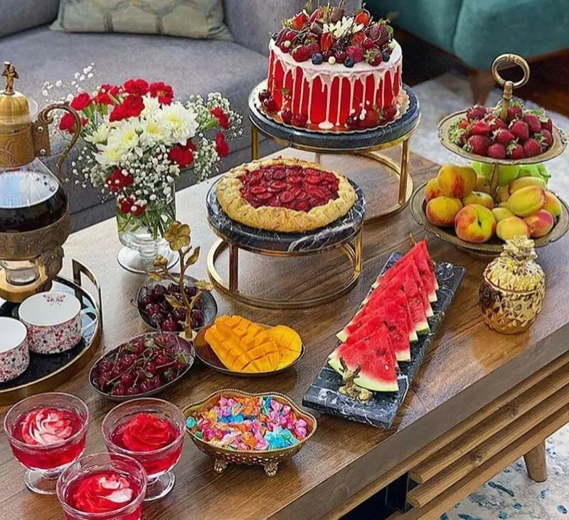 عکس سفره شب یلدا قدیمی
