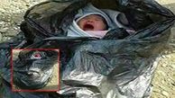 عکس نوزاد رها شده در اسکو داخل کیسه زباله / بند نافش هنوز بریده نشده بود!