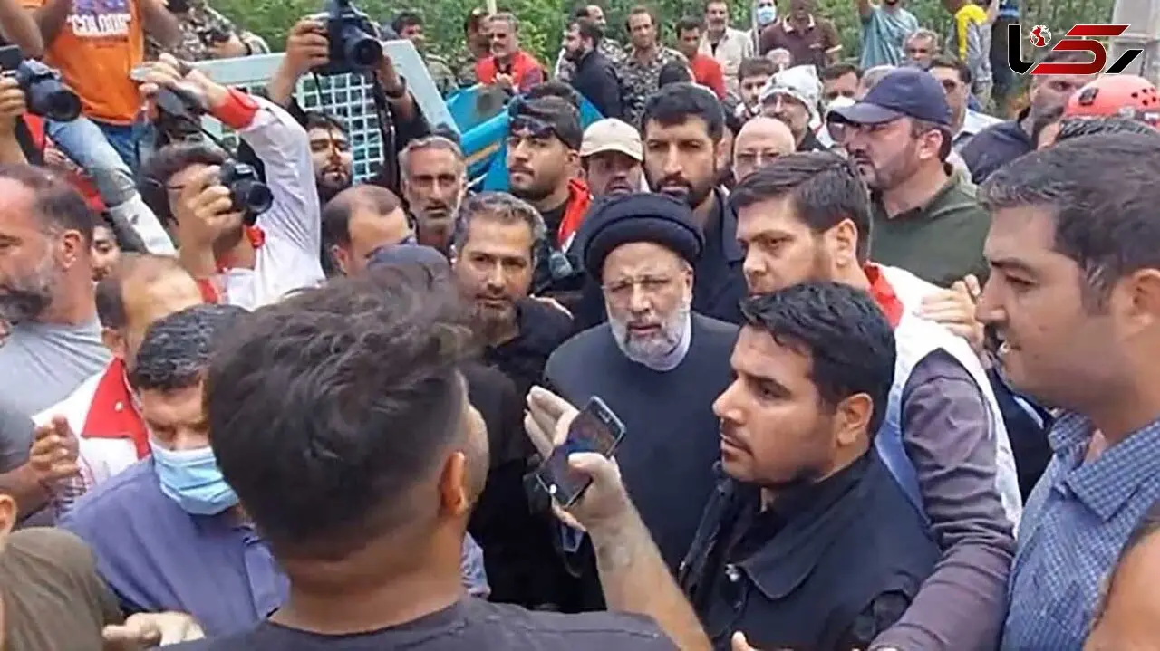  رییس جمهور به میان سیل زدگان فیروزکوه رفت / باتمام قوا امدادرسانی انجام می‌شود + عکس و فیلم