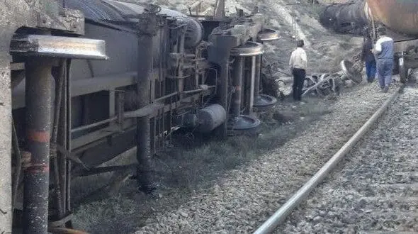 خروج قطار مسافربری از ریل در سوادکوه