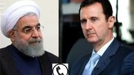 تماس تلفنی روحانی با بشار اسد در پی حمله موشکی ائتلاف غربی 