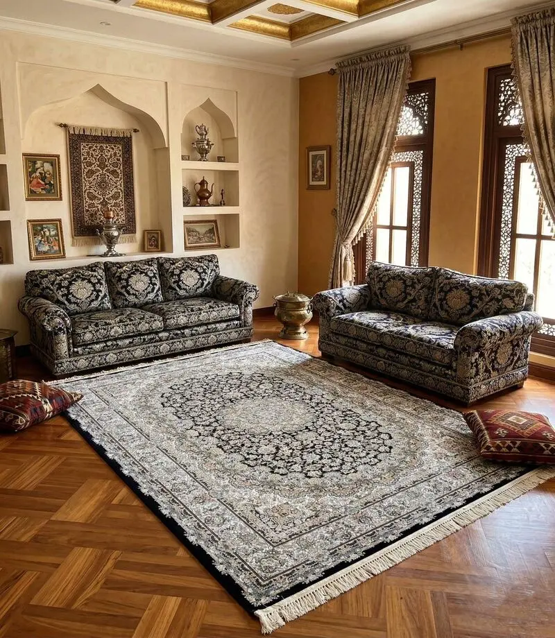 چیدمان مبل برای پذیرایی بزرگ