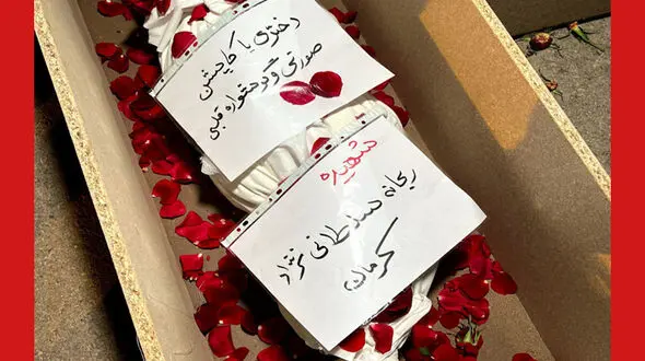 تابوت دختر کاپشن صورتی با گوشواره قلبی + عکس