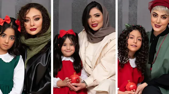 عکس های میکاپ سنگین دختر کوچولوی بازیگران ایرانی ! / بزرگ بشن چی میشن !