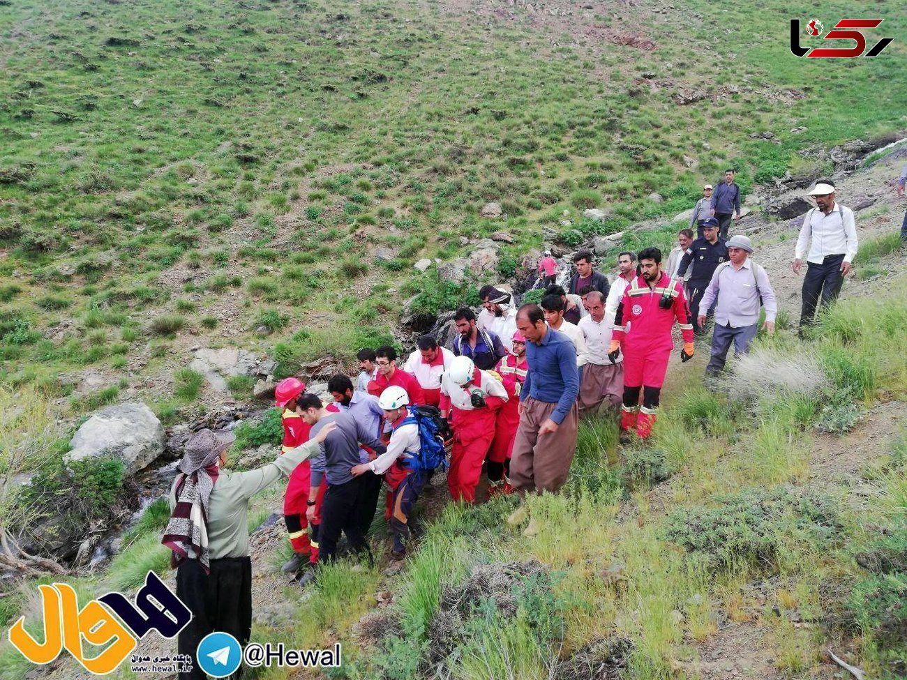 مرگ دلخراش جوان 23 ساله در ارتفاعات پنجه حسین آباد+ عکس