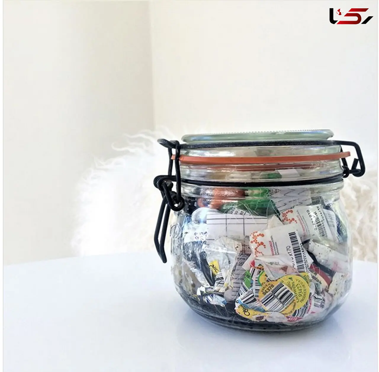 این خانواده در طول یکسال فقط یک شیشه زباله تولید کردند+عکس