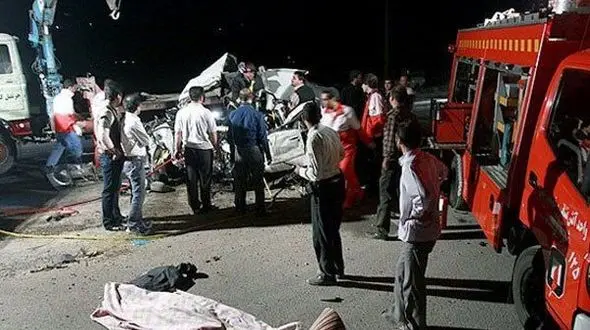3 کشته در تصادف مرگبار سمند و پژو در برازجان