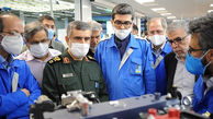 فرمانده نیروی هوافضای سپاه از نمایشگاه دستاوردهای ایران خودرو بازدید کرد