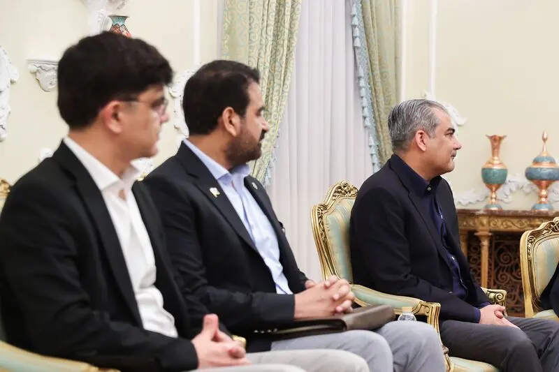 حضور محسن نقوی وزیر کشور پاکستان و هیات پاکستانی در دیدار فیلد مارشال عاصم منیر در دیدار رسمی با مسعود پزشکیان رییس جمهور