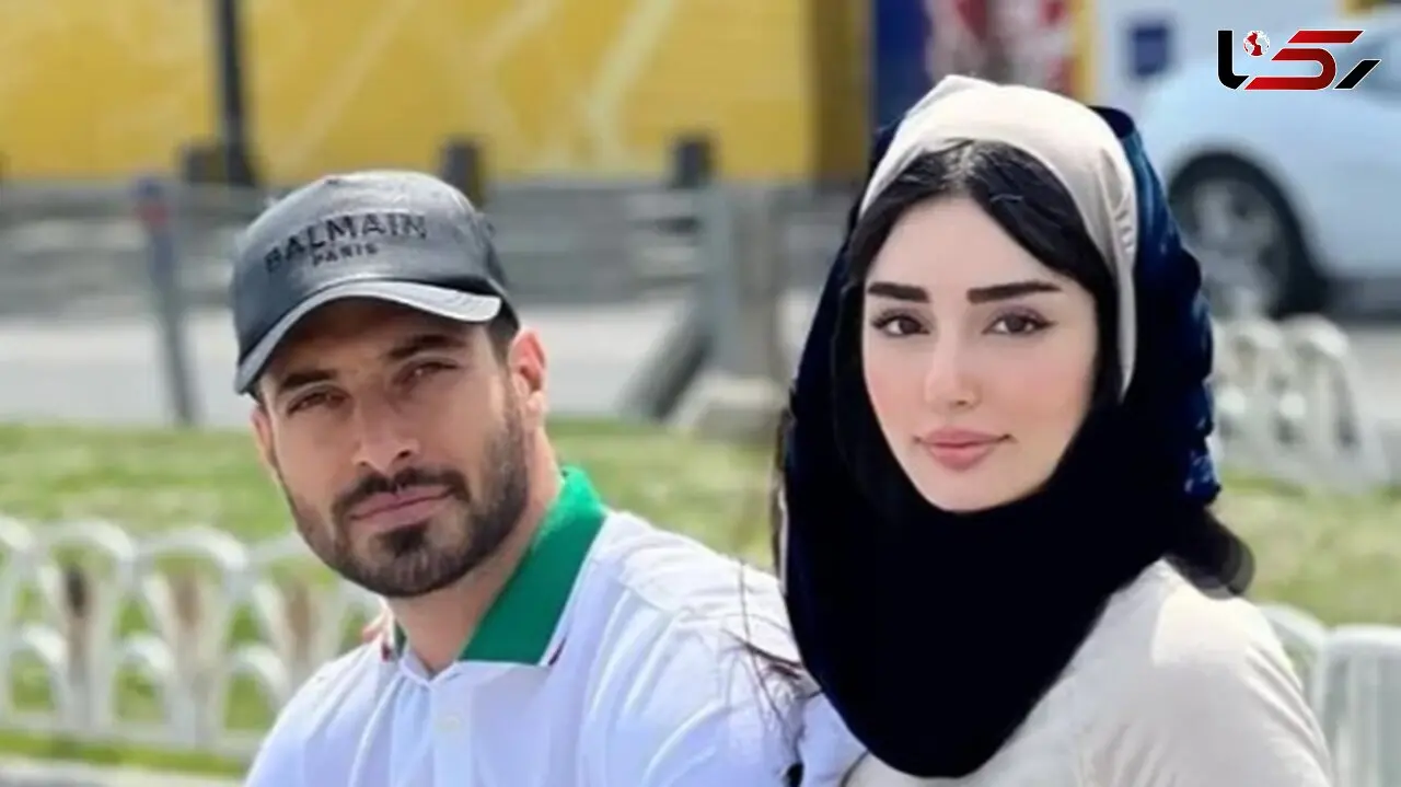 عکس همسر شجاع خلیل زاده بازیکن تیم ملی و تراکتور تبریز / ویدیوی حرف هایش  درباره اینکه زنش چون پرسپولیسی بود ازدواج کردن