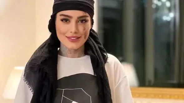 جدیدترین عکس سحر قریشی در افتتاحیه مزونی لوکس در دبی / خانم بازیگر بالاخره خالکوبی های صورتش را پاک کرد!