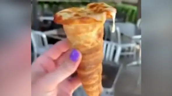 پیتزا قیفی + فیلم 