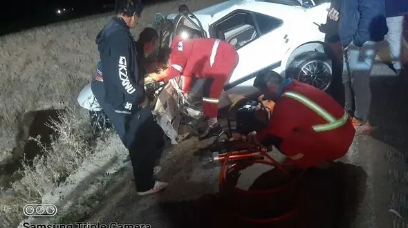 برخورد مرگبار در محور قوچان درگز 