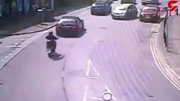 فرار پدر و پسر از مرگ حتمی در آخرین لحظه! +فیلم