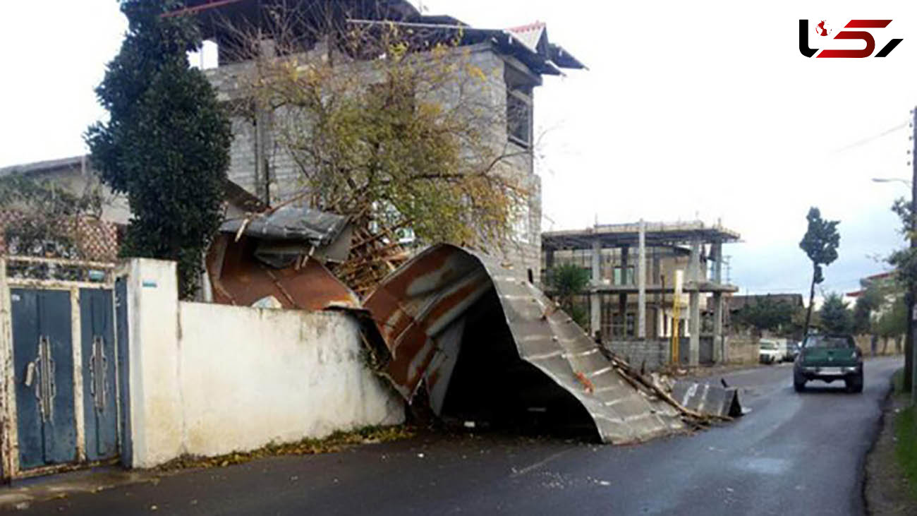 ویرانی 15 خانه در توفان آمل + عکس باورنکردنی