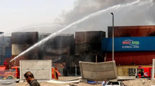 آتش‌سوزی انبار دانه‌های روغنی بندر امام مهار شد