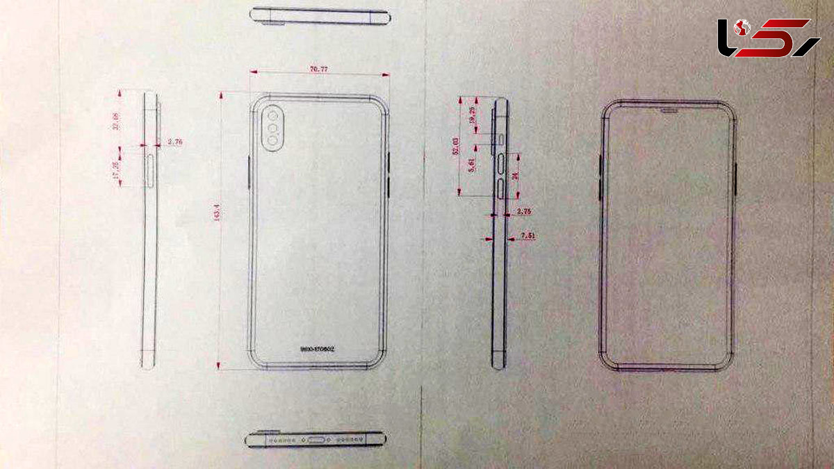 شماتیک نهایی آیفون ۸  لو رفت+ عکس