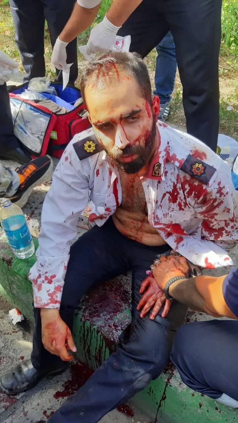 چاقو خوردن افسر راهور در تهران