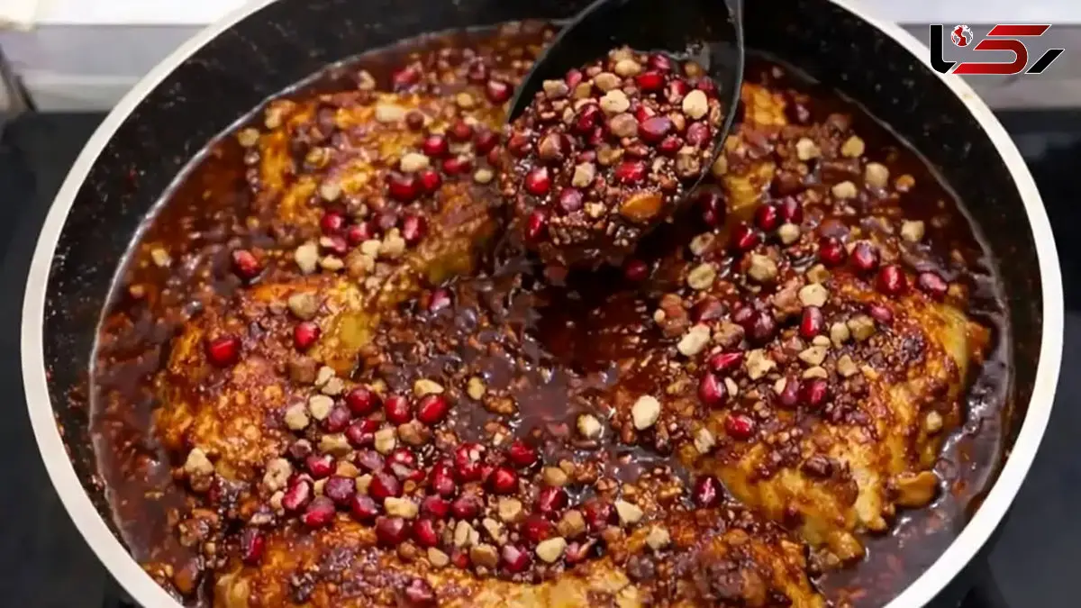 مرغ ناردونی خوشرنگ و لعاب، مجلسی و فوق‌العاده خوشمزه 