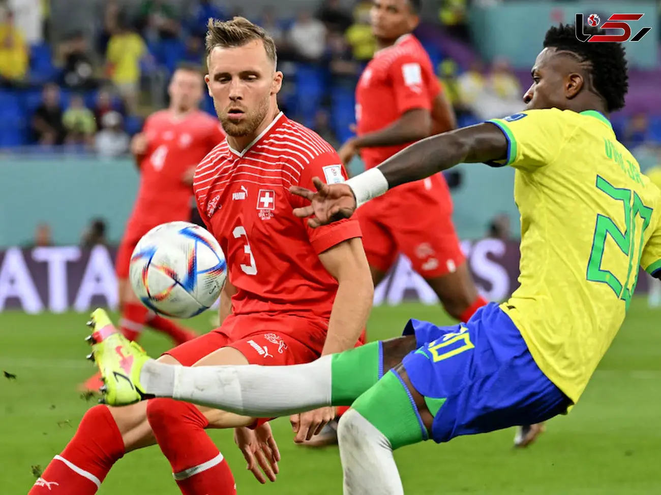 گزارش تصویری بازی زیبای برزیل و سوییس 