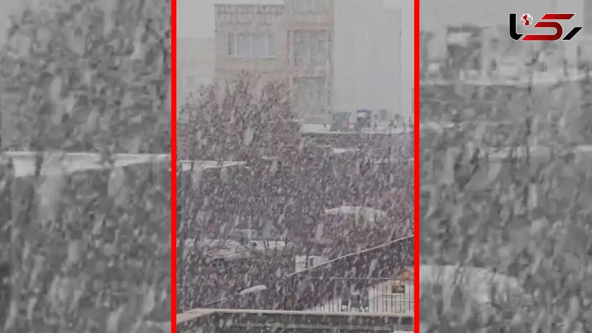 فیلم برف شدید در کرمانشاه