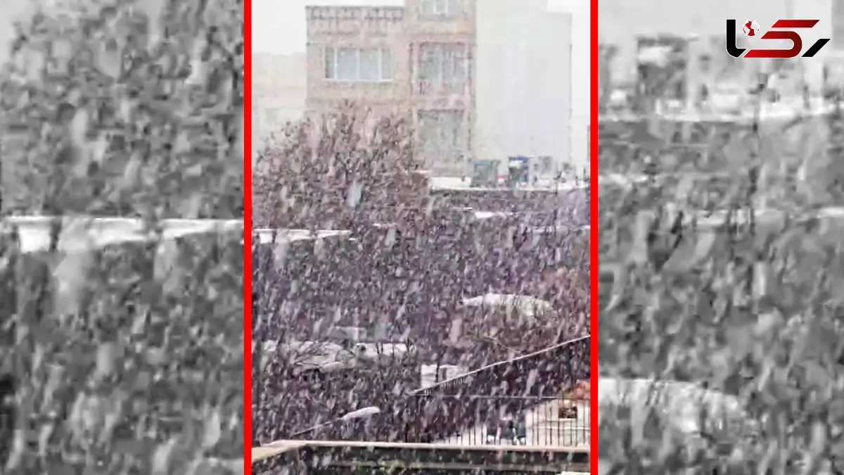 فیلم برف شدید در کرمانشاه