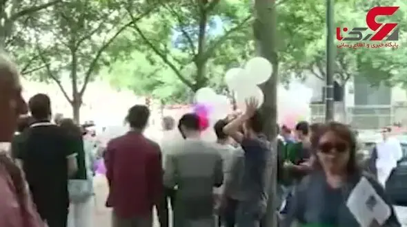 تجمع جدا شدگان از گروهک منافقین در پاریس + فیلم 
