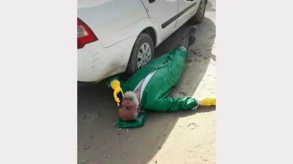 عکسی باورنکردنی از امام جمعه آبادان در روزهای کرونایی