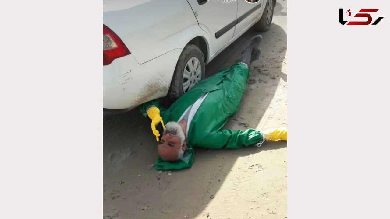 عکسی باورنکردنی از امام جمعه آبادان در روزهای کرونایی