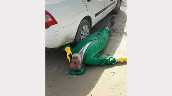 عکسی باورنکردنی از امام جمعه آبادان در روزهای کرونایی