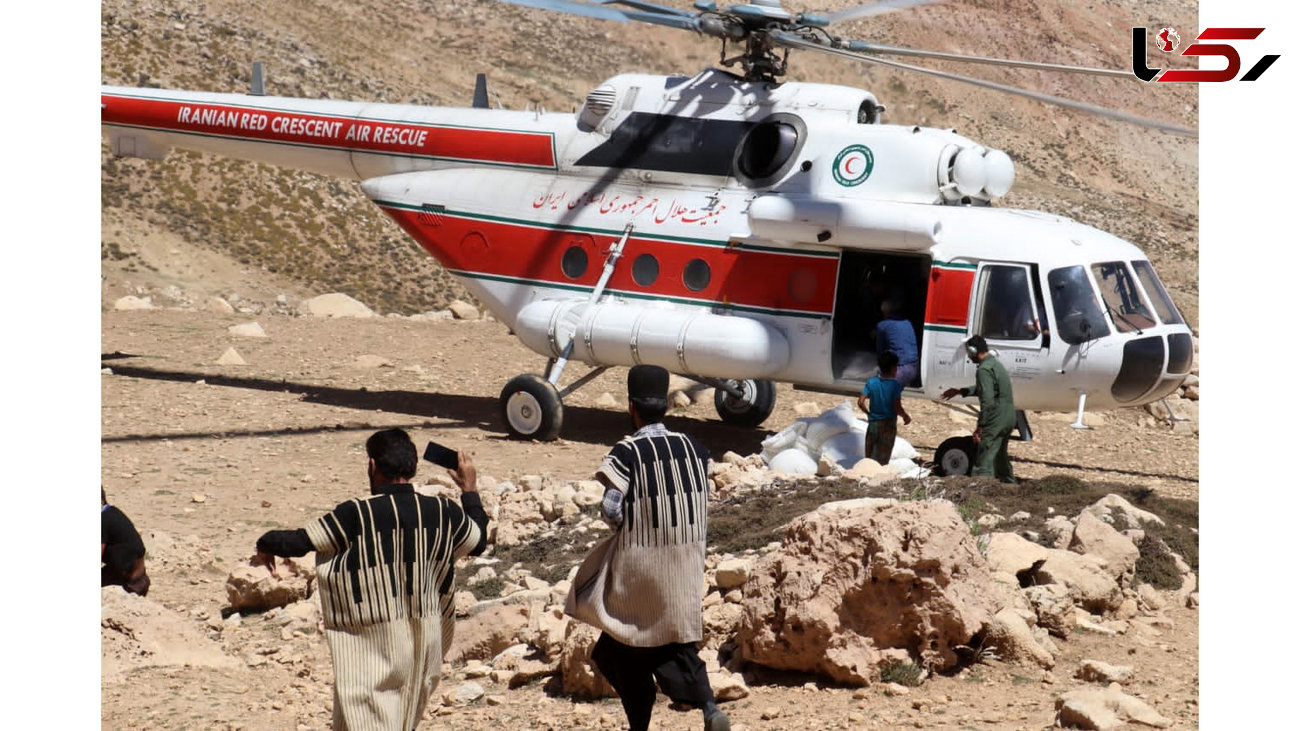 امدادرسانی هوایی هلال‌احمر خوزستان به ۶۵خانوار ساکن در مناطق صعب‌العبور