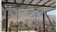 طبقه هشتم یک واحد مسکونی در کرمانشاه تخریب شد