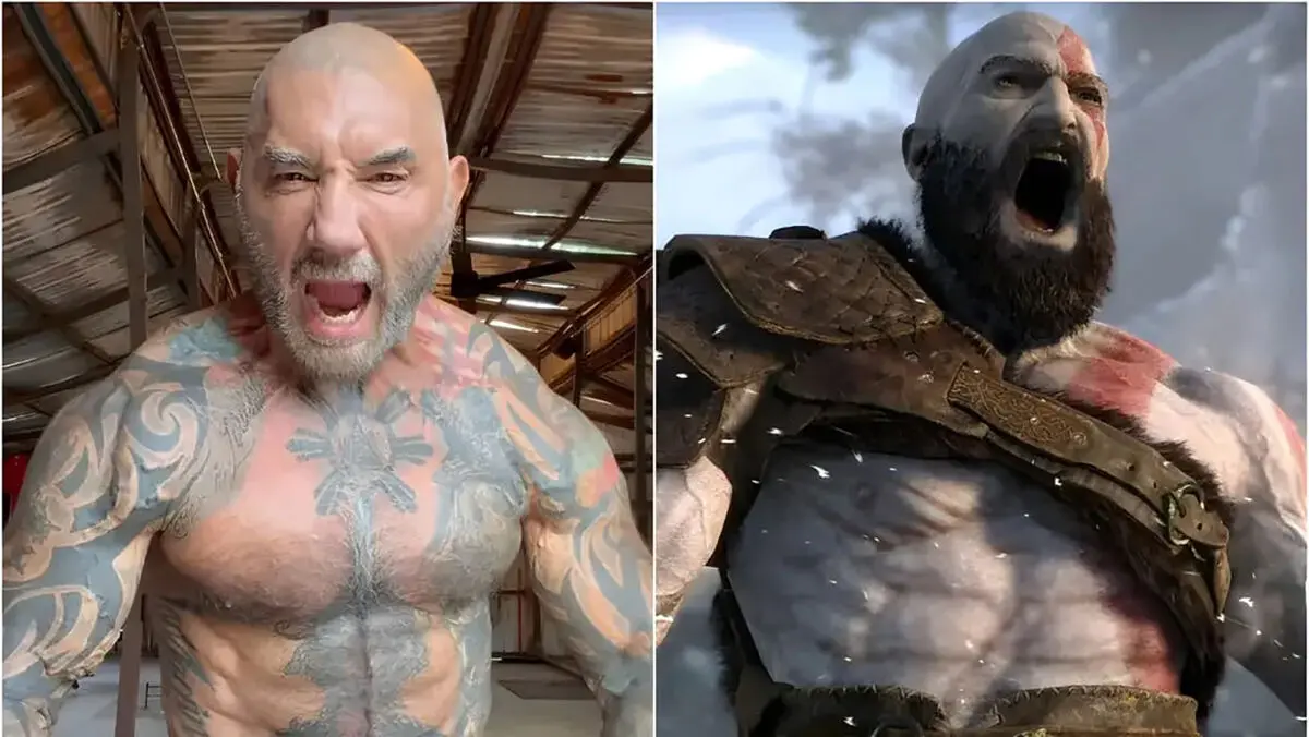 فیلم تمرینات بدنسازی دیو باتیستا برای نقش کریتوس در سریال God of War