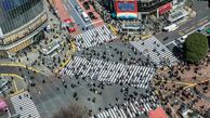 فیلمی باورنکردنی از شلوغ‌ترین چهارراه و خط عابر دنیا در توکیو 