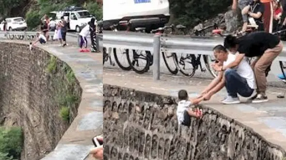 اقدام احمقانه یک پدر با کودک خردسالش + فیلم