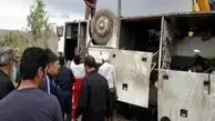 15 مجروح بر اثر واژگونی اتوبوس در جاده چناران - مشهد 