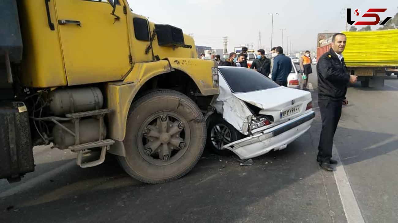 6 عکس و فیلم تصادف وحشتناک جاده خاوران ! / ماشین های له شدند