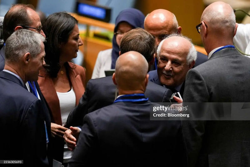 واکنش جالب نماینده فلسطین در سازمان ملل به سخنرانی مکرون درباره به‌رسمیت شناختن دولت فلسطین