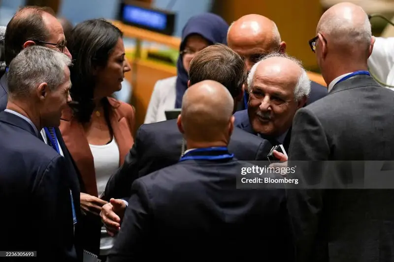 واکنش جالب نماینده فلسطین در سازمان ملل به سخنرانی مکرون درباره به‌رسمیت شناختن دولت فلسطین