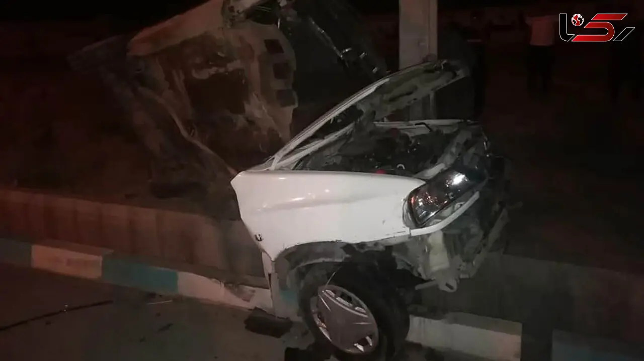 پراید مرد نیشابوری مثل کاغذ از وسط پاره شد ! + عکس عجیب