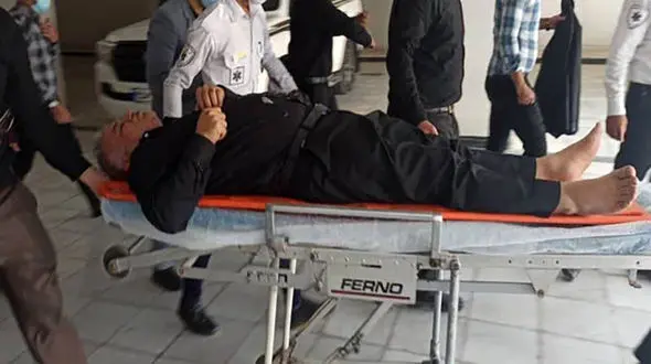 عکس / فرماندار آبادان در حضور قالیباف بیهوش شد