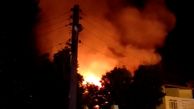 آتش سوزی بزرگ 8 خانه در جاده چالوس + فیلم