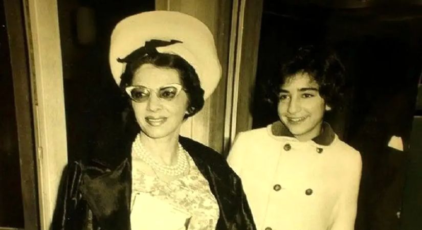 سفر به ایام قدیم سال 1348؛  شمس پهلوی و پرستار میمون‌هایش در کاخ مهرشهر