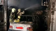 آتش‌سوزی مرگبار در مغازه مکانیکی مشیریه/ مرگ تلخ مرد 45 ساله در میان شعله‌های آتش