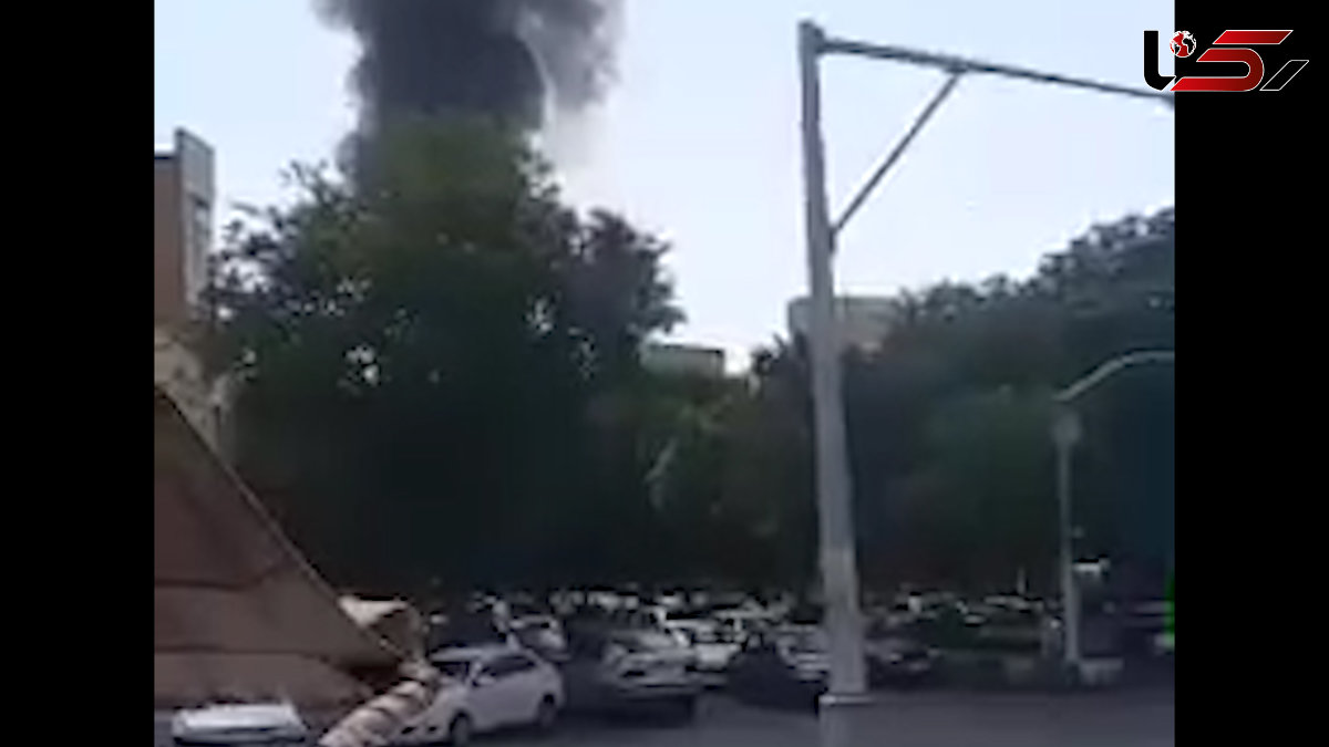 فیلم آتش سوزی در خیابان عباسی تبریز