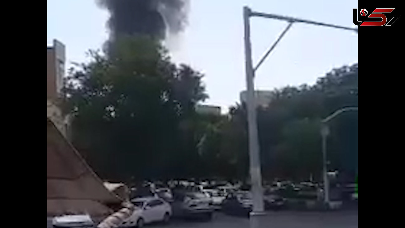 فیلم آتش سوزی در خیابان عباسی تبریز