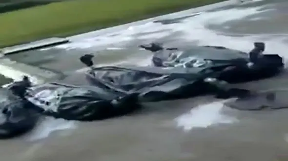 تلنبار شدن اجساد کرونایی در قبرستان + فیلم